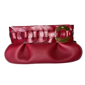 Chloe | NWT Darryl Clutch Smoked Red w/Dust Bag